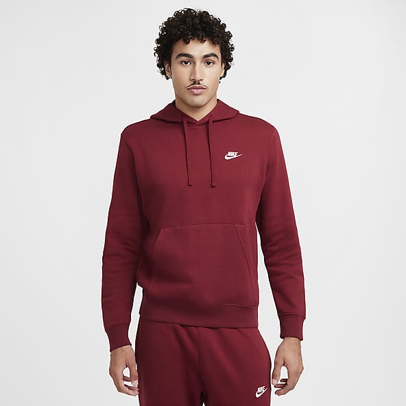 Men s Red Hooded Hoodies Sweatshirts. Nike CA
